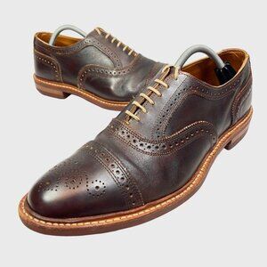 Allen Edmonds Strandmok Cap-toe Oxford Shoes Men's 11 B Brogue Dainite Soles USA